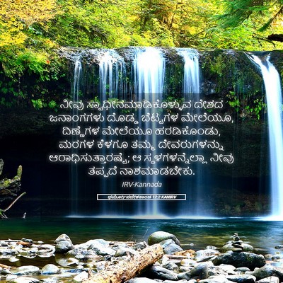 Picture 05 - ಧರ್ಮೋಪದೇಶಕಾಂಡ 12:2 KANIRV - ನೀವು - Bible Verse Picture