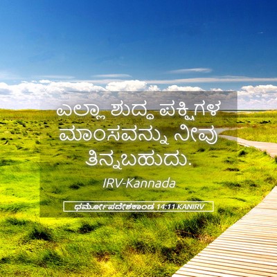 Picture 05 - ಧರ್ಮೋಪದೇಶಕಾಂಡ 14:11 KANIRV - ಎಲ್ಲಾ ಶುದ್ಧ - Bible Verse Picture