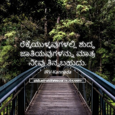 Picture 05 - ಧರ್ಮೋಪದೇಶಕಾಂಡ 14:20 KANIRV -  - Bible Verse Picture