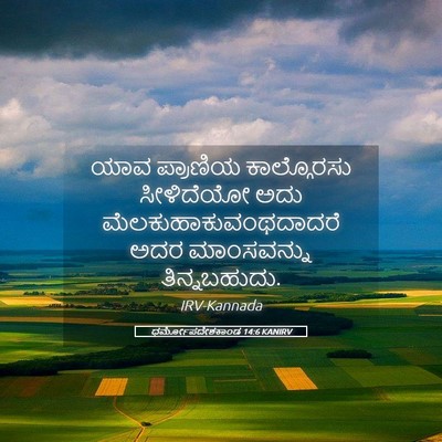 Picture 05 - ಧರ್ಮೋಪದೇಶಕಾಂಡ 14:6 KANIRV - ಯಾವ ಪ್ರಾಣಿಯ - Bible Verse Picture