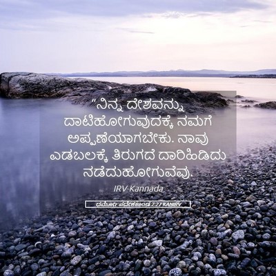 Picture 05 - ಧರ್ಮೋಪದೇಶಕಾಂಡ 2:27 KANIRV - “ನಿನ್ನ ದೇಶವನ್ನು - Bible Verse Picture