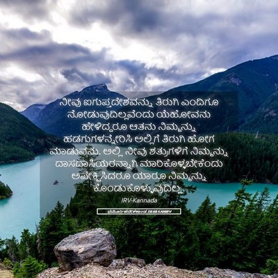 Picture 05 - ಧರ್ಮೋಪದೇಶಕಾಂಡ 28:68 KANIRV - ನೀವು - Bible Verse Picture