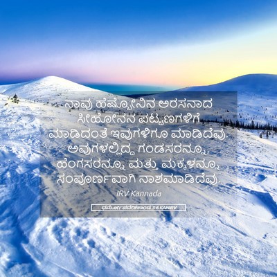 Picture 05 - ಧರ್ಮೋಪದೇಶಕಾಂಡ 3:6 KANIRV - ನಾವು ಹೆಷ್ಬೋನಿನ - Bible Verse Picture