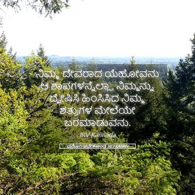 Picture 05 - ಧರ್ಮೋಪದೇಶಕಾಂಡ 30:7 KANIRV - ನಿಮ್ಮ ದೇವರಾದ - Bible Verse Picture