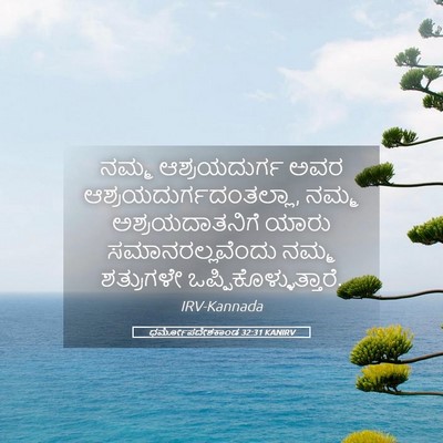 Picture 05 - ಧರ್ಮೋಪದೇಶಕಾಂಡ 32:31 KANIRV - ನಮ್ಮ ಆಶ್ರಯದುರ್ಗ - Bible Verse Picture