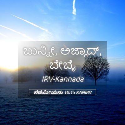 Picture 05 - ನೆಹೆಮೀಯನು 10:15 KANIRV - ಬುನ್ನೀ, ಅಜ್ಗಾದ್, - Bible Verse Picture