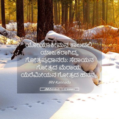 Picture 05 - ನೆಹೆಮೀಯನು 12:12 KANIRV - ಯೋಯಾಕೀಮನ ಕಾಲದಲ್ಲಿ - Bible Verse Picture