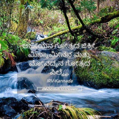 Picture 05 - ನೆಹೆಮೀಯನು 12:17 KANIRV - ಅಬೀಯನ ಗೋತ್ರದ - Bible Verse Picture