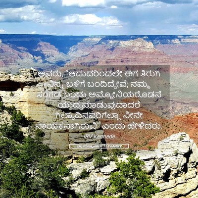Picture 05 - ನ್ಯಾಯಸ್ಥಾಪಕರು 11:8 KANIRV - ಅವರು, “ಆದುದರಿಂದಲೇ - Bible Verse Picture