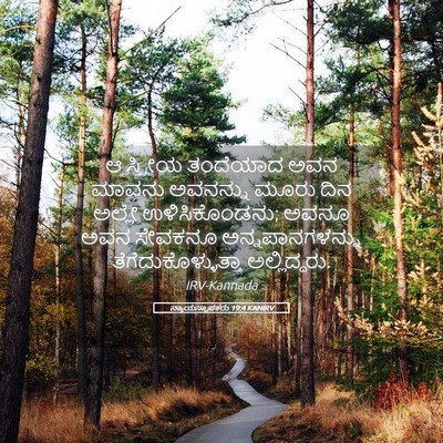Picture 05 - ನ್ಯಾಯಸ್ಥಾಪಕರು 19:4 KANIRV - ಆ ಸ್ತ್ರೀಯ ತಂದೆಯಾದ - Bible Verse Picture