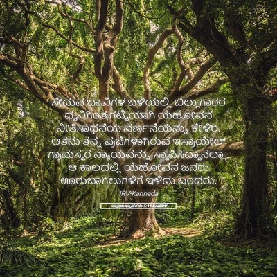 Picture 05 - ನ್ಯಾಯಸ್ಥಾಪಕರು 5:11 KANIRV - ಸೇದುವ ಬಾವಿಗಳ - Bible Verse Picture