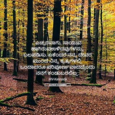 Picture 05 - ಪ್ರಕಟಣೆ 3:2 KANIRV - “ಎಚ್ಚರವಾಗು, ಸಾಯುವ - Bible Verse Picture