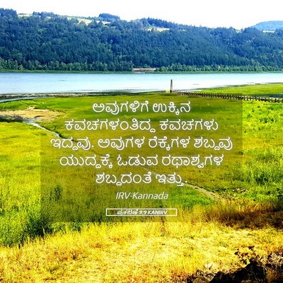 Picture 05 - ಪ್ರಕಟಣೆ 9:9 KANIRV - ಅವುಗಳಿಗೆ ಉಕ್ಕಿನ - Bible Verse Picture