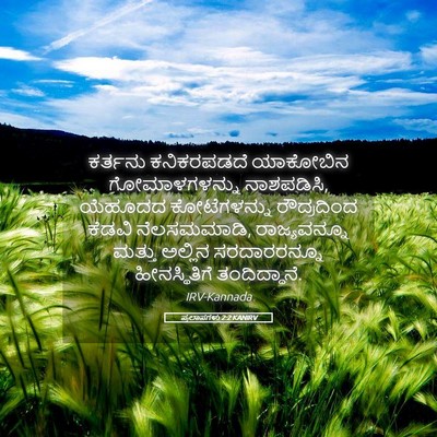 Picture 05 - ಪ್ರಲಾಪಗಳು 2:2 KANIRV - ಕರ್ತನು ಕನಿಕರಪಡದೆ - Bible Verse Picture