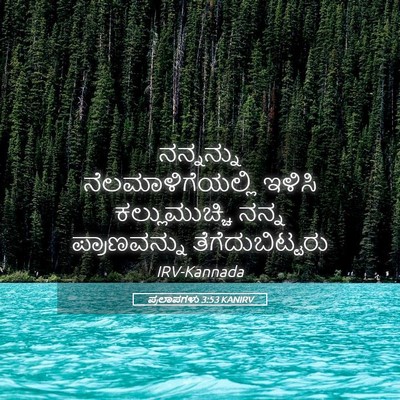 Picture 05 - ಪ್ರಲಾಪಗಳು 3:53 KANIRV - ನನ್ನನ್ನು - Bible Verse Picture