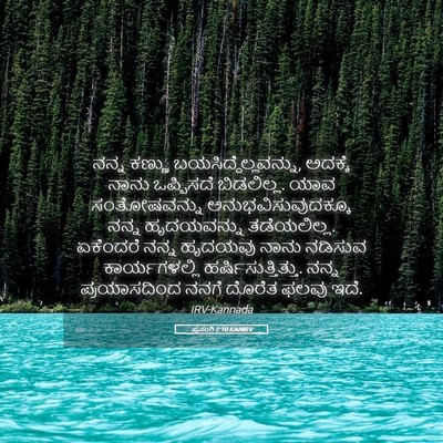 Picture 05 - ಪ್ರಸಂಗಿ 2:10 KANIRV - ನನ್ನ ಕಣ್ಣು - Bible Verse Picture
