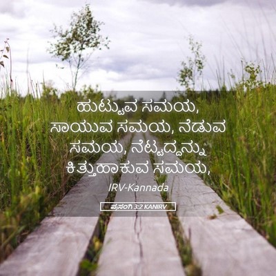 Picture 05 - ಪ್ರಸಂಗಿ 3:2 KANIRV - ಹುಟ್ಟುವ ಸಮಯ, ಸಾಯುವ - Bible Verse Picture