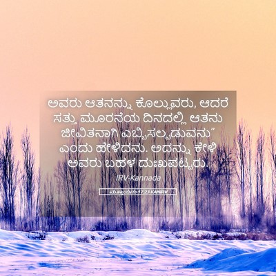 Picture 05 - ಮತ್ತಾಯನು 17:23 KANIRV - ಅವರು ಆತನನ್ನು - Bible Verse Picture