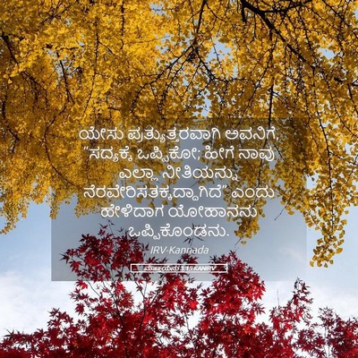 Picture 05 - ಮತ್ತಾಯನು 3:15 KANIRV - ಯೇಸು - Bible Verse Picture