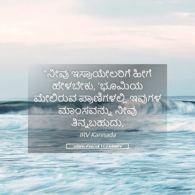 Picture 05 - ಯಾಜಕಕಾಂಡ 11:2 KANIRV - “ನೀವು - Bible Verse Picture