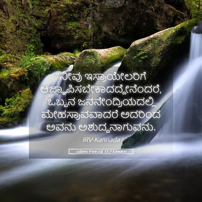 Picture 05 - ಯಾಜಕಕಾಂಡ 15:2 KANIRV - “ನೀವು - Bible Verse Picture