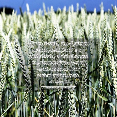 Picture 05 - ಯಾಜಕಕಾಂಡ 15:27 KANIRV - ಆ ವಸ್ತುಗಳನ್ನು - Bible Verse Picture