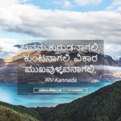 Picture 05 - ಯಾಜಕಕಾಂಡ 21:18 KANIRV - ಅವನು ಕುರುಡನಾಗಲಿ, - Bible Verse Picture