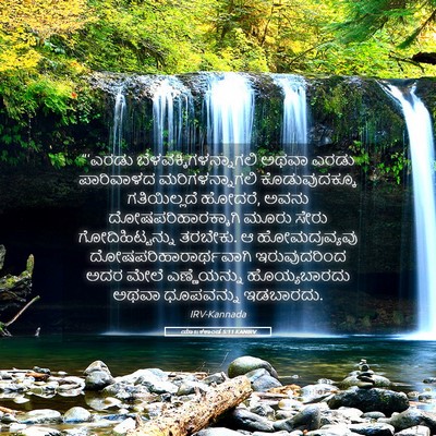 Picture 05 - ಯಾಜಕಕಾಂಡ 5:11 KANIRV - “‘ಎರಡು - Bible Verse Picture