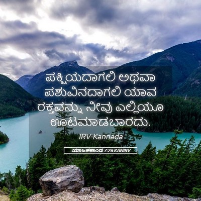 Picture 05 - ಯಾಜಕಕಾಂಡ 7:26 KANIRV - ಪಕ್ಷಿಯದಾಗಲಿ ಅಥವಾ - Bible Verse Picture