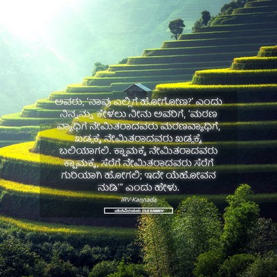 Picture 05 - ಯೆರೆಮೀಯನು 15:2 KANIRV - ಅವರು, ‘ನಾವು - Bible Verse Picture
