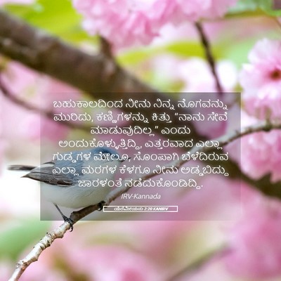 Picture 05 - ಯೆರೆಮೀಯನು 2:20 KANIRV - ಬಹುಕಾಲದಿಂದ ನೀನು - Bible Verse Picture