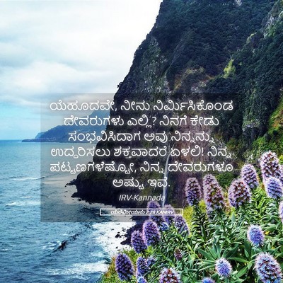 Picture 05 - ಯೆರೆಮೀಯನು 2:28 KANIRV - ಯೆಹೂದವೇ, ನೀನು - Bible Verse Picture