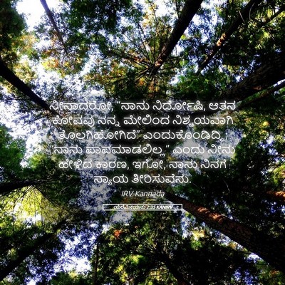 Picture 05 - ಯೆರೆಮೀಯನು 2:35 KANIRV - ನೀನಾದರೋ, “ನಾನು - Bible Verse Picture