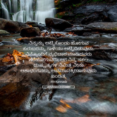 Picture 05 - ಯೆರೆಮೀಯನು 22:22 KANIRV - ನಿನ್ನನ್ನು - Bible Verse Picture