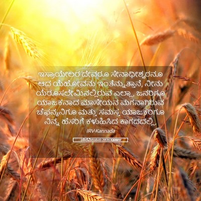 Picture 05 - ಯೆರೆಮೀಯನು 29:25 KANIRV - ಇಸ್ರಾಯೇಲರ ದೇವರೂ - Bible Verse Picture