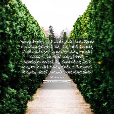 Picture 05 - ಯೆರೆಮೀಯನು 3:19 KANIRV - “ಇಸ್ರಾಯೇಲೇ, ನಾನು - Bible Verse Picture