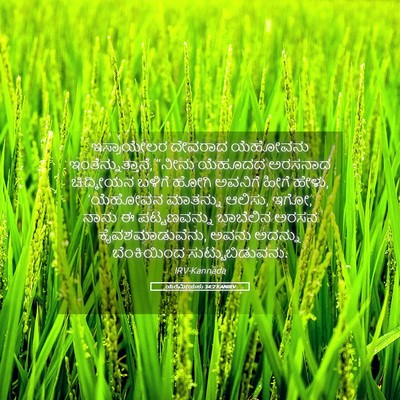 Picture 05 - ಯೆರೆಮೀಯನು 34:2 KANIRV - ಇಸ್ರಾಯೇಲರ ದೇವರಾದ - Bible Verse Picture