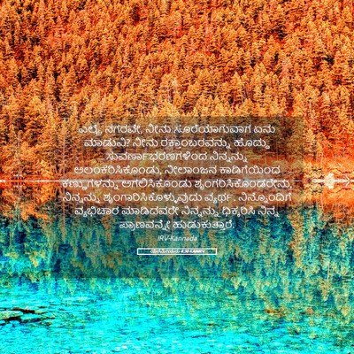 Picture 05 - ಯೆರೆಮೀಯನು 4:30 KANIRV - ಎಲೈ, ನಗರವೇ, ನೀನು - Bible Verse Picture