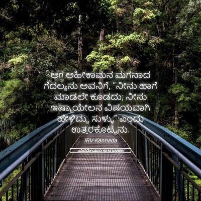 Picture 05 - ಯೆರೆಮೀಯನು 40:16 KANIRV - ಆಗ ಅಹೀಕಾಮನ ಮಗನಾದ - Bible Verse Picture