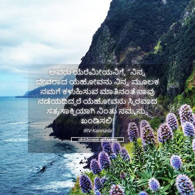 Picture 05 - ಯೆರೆಮೀಯನು 42:5 KANIRV - ಅವರು ಯೆರೆಮೀಯನಿಗೆ, - Bible Verse Picture
