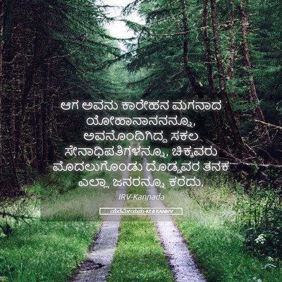 Picture 05 - ಯೆರೆಮೀಯನು 42:8 KANIRV - ಆಗ ಅವನು ಕಾರೇಹನ - Bible Verse Picture