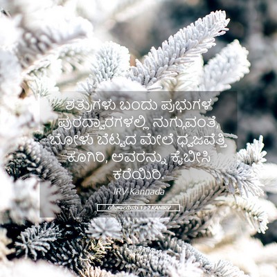 Picture 05 - ಯೆಶಾಯನು 13:2 KANIRV - ಶತ್ರುಗಳು ಬಂದು - Bible Verse Picture
