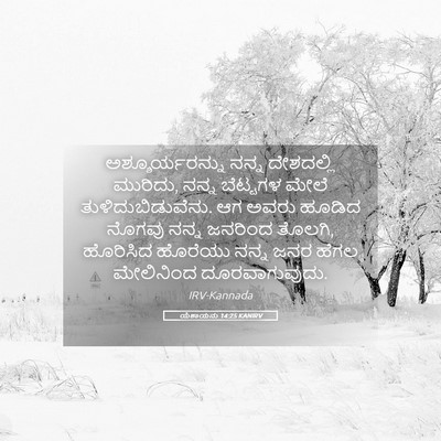 Picture 05 - ಯೆಶಾಯನು 14:25 KANIRV - ಅಶ್ಶೂರ್ಯರನ್ನು - Bible Verse Picture