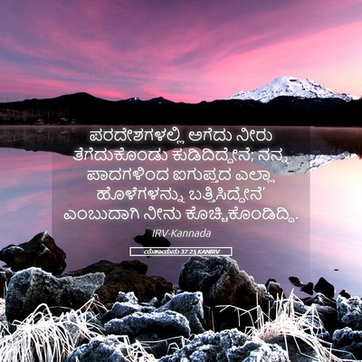 Picture 05 - ಯೆಶಾಯನು 37:25 KANIRV - ಪರದೇಶಗಳಲ್ಲಿ ಅಗೆದು - Bible Verse Picture