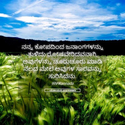 Picture 05 - ಯೆಶಾಯನು 63:6 KANIRV - ನನ್ನ ಕೋಪದಿಂದ - Bible Verse Picture