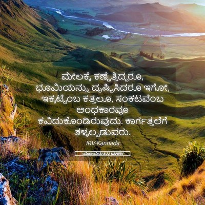 Picture 05 - ಯೆಶಾಯನು 8:22 KANIRV - ಮೇಲಕ್ಕೆ - Bible Verse Picture
