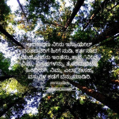 Picture 05 - ಯೆಹೆಜ್ಕೇಲನು 14:6 KANIRV - ಆದಕಾರಣ ನೀನು - Bible Verse Picture