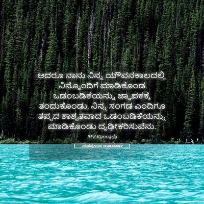 Picture 05 - ಯೆಹೆಜ್ಕೇಲನು 16:60 KANIRV - ಆದರೂ ನಾನು ನಿನ್ನ - Bible Verse Picture