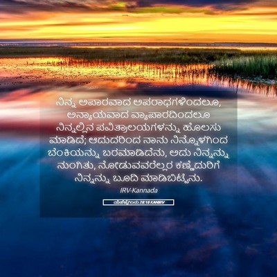 Picture 05 - ಯೆಹೆಜ್ಕೇಲನು 28:18 KANIRV - ನಿನ್ನ ಅಪಾರವಾದ - Bible Verse Picture