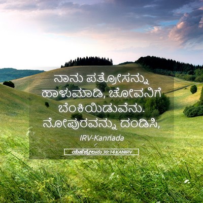 Picture 05 - ಯೆಹೆಜ್ಕೇಲನು 30:14 KANIRV - ನಾನು ಪತ್ರೋಸನ್ನು - Bible Verse Picture